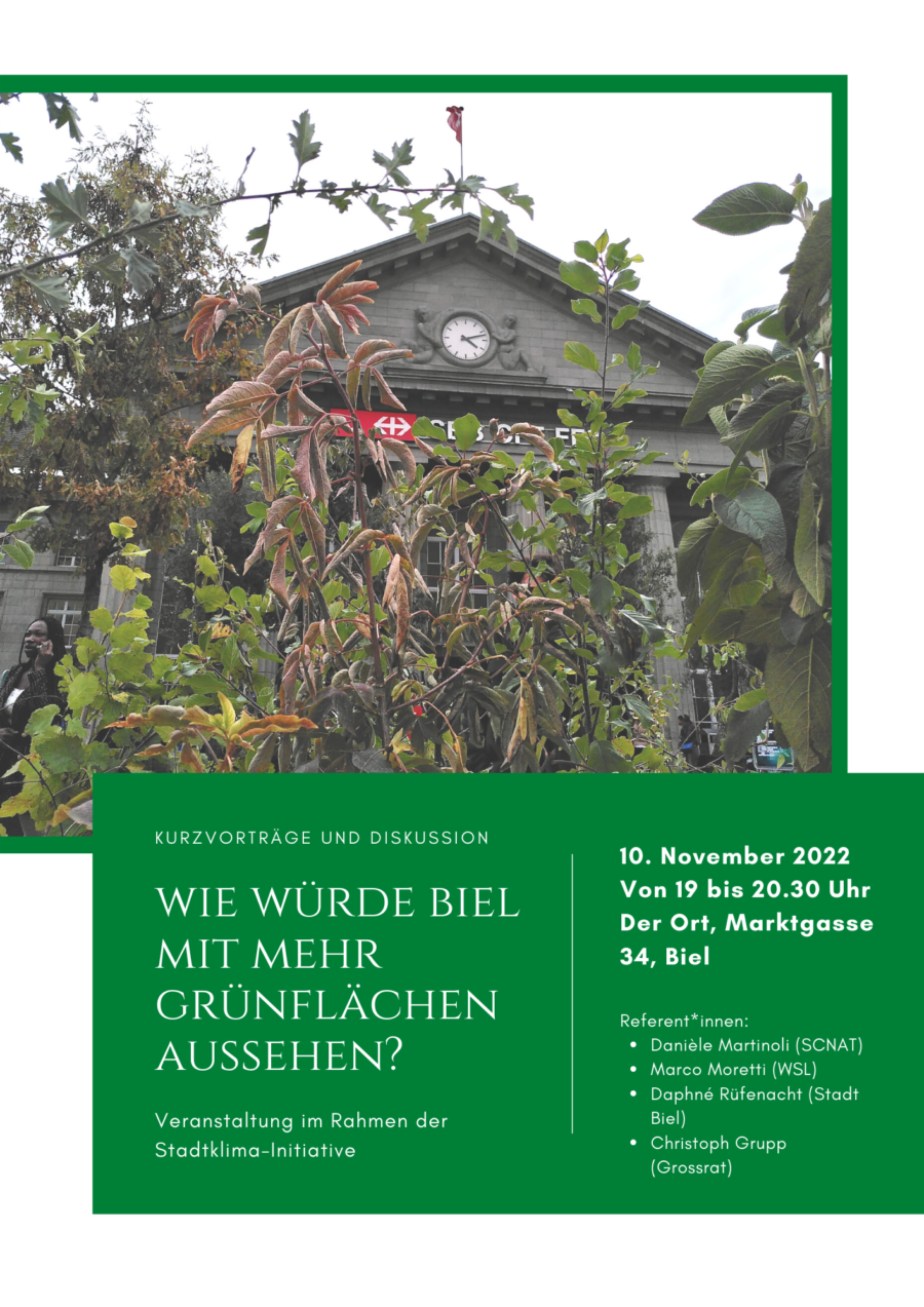 mehr grünflächen Biel